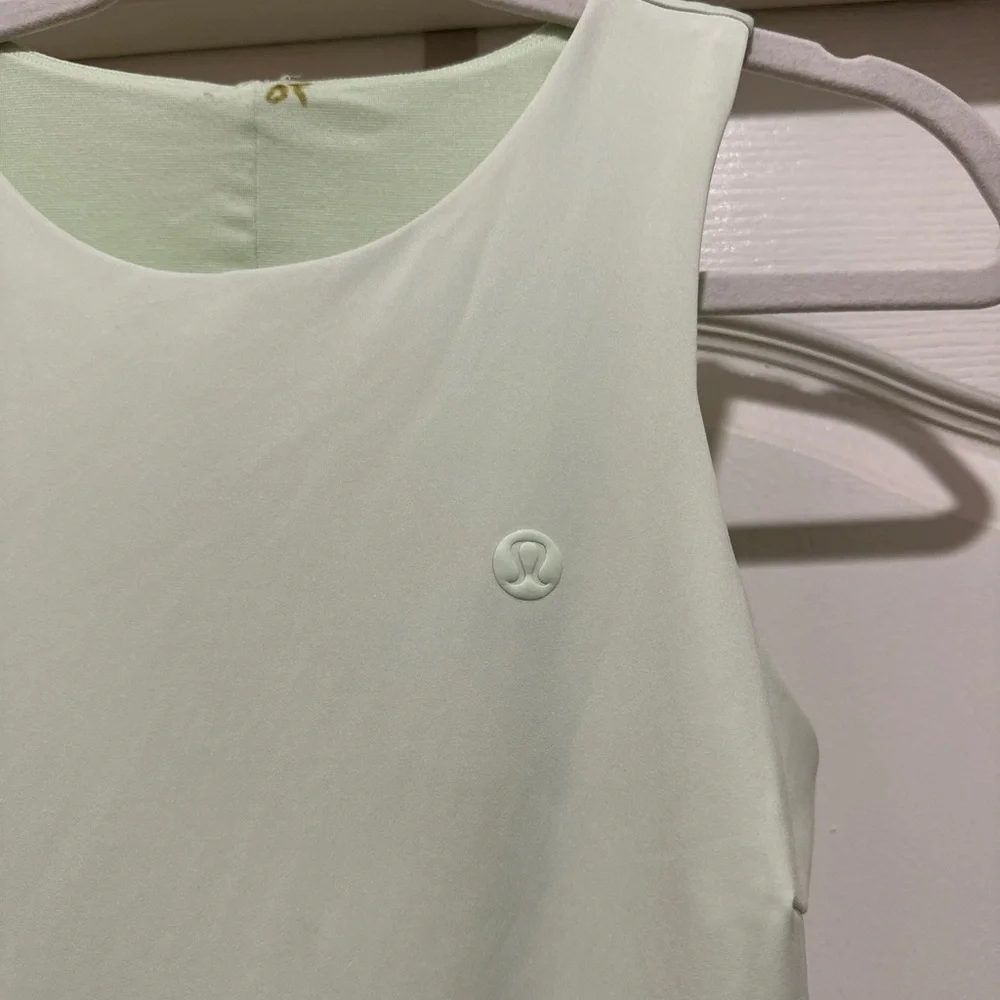 Lululemon Tiered Pleats Kohlrabi Green Tennis Dress - Picture 8 of 10